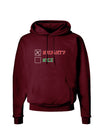 Naughty or Nice Christmas - Naughty Dark Hoodie Sweatshirt-Hoodie-TooLoud-Maroon-Small-Davson Sales