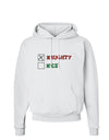 Naughty or Nice Christmas - Naughty Hoodie Sweatshirt-Hoodie-TooLoud-White-Small-Davson Sales