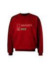 Naughty or Nice Christmas - Nice Adult Dark Sweatshirt-Sweatshirts-TooLoud-Deep-Red-Small-Davson Sales