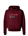 Naughty or Nice Christmas - Nice Dark Hoodie Sweatshirt-Hoodie-TooLoud-Maroon-Small-Davson Sales