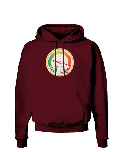 Naughty or Nice Meter Naughty Dark Hoodie Sweatshirt-Hoodie-TooLoud-Maroon-Small-Davson Sales