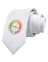 Naughty or Nice Meter Naughty Printed White Necktie