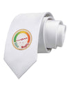 Naughty or Nice Meter Nice Printed White Necktie