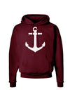 Nautical Sailor Anchor Dark Hoodie Sweatshirt-Hoodie-TooLoud-Maroon-Small-Davson Sales