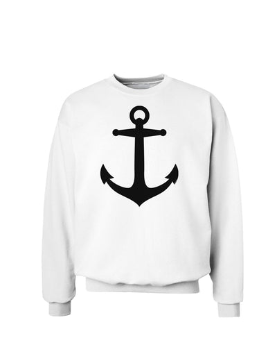 Nautical Sailor Anchor Sweatshirt-Sweatshirts-TooLoud-White-Small-Davson Sales