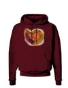 Nautilus Fossil Watercolor Dark Hoodie Sweatshirt-Hoodie-TooLoud-Maroon-Small-Davson Sales