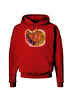 Nautilus Fossil Watercolor Dark Hoodie Sweatshirt-Hoodie-TooLoud-Red-Small-Davson Sales