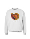 Nautilus Fossil Watercolor Sweatshirt-Sweatshirts-TooLoud-White-Small-Davson Sales