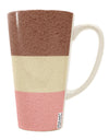 Neapolitan Ice Cream Conical Latte Coffee Mug - Expertly Crafted by TooLoud-Conical Latte Mug-TooLoud-White-Davson Sales