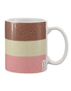 Neapolitan Ice Cream Inspired 11 oz Coffee Mug with Horizontal Print - Crafted by a Drinkware Expert-11 OZ Coffee Mug-TooLoud-White-Davson Sales