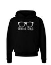 Nerd Dad - Glasses Dark Hoodie Sweatshirt by TooLoud-Hoodie-TooLoud-Black-Small-Davson Sales