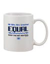 Net Neutrality Printed 11 oz Coffee Mug - The Perfect Drinkware for Advocates of Equal Internet Access - TooLoud-11 OZ Coffee Mug-TooLoud-White-Davson Sales