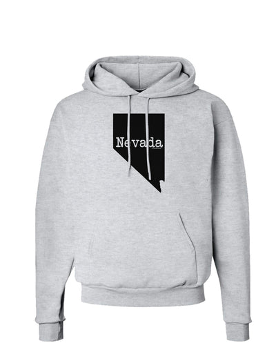 Nevada - United States Shape Hoodie Sweatshirt by TooLoud-Hoodie-TooLoud-AshGray-Small-Davson Sales