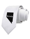 Nevada - United States Shape Printed White Necktie by TooLoud