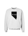 Nevada - United States Shape Sweatshirt by TooLoud-Sweatshirts-TooLoud-White-Small-Davson Sales