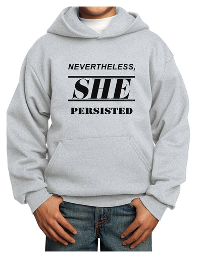 Nevertheless She Persisted Women's Rights Youth Hoodie Pullover Sweatshirt by TooLoud-Youth Hoodie-TooLoud-Ash-XS-Davson Sales