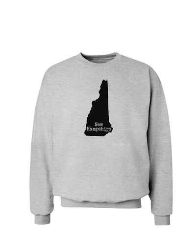 New Hampshire - United States Shape Sweatshirt by TooLoud-Sweatshirts-TooLoud-AshGray-Small-Davson Sales