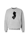 New Jersey - United States Shape Sweatshirt by TooLoud-Sweatshirts-TooLoud-AshGray-Small-Davson Sales