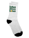 New Mexico-inspired Adult Crew Socks featuring Cactus and State Flag - Exclusively by TooLoud-Socks-TooLoud-White-Ladies-4-6-Davson Sales