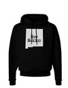 New Mexico - United States Shape Dark Hoodie Sweatshirt by TooLoud-Hoodie-TooLoud-Black-Small-Davson Sales