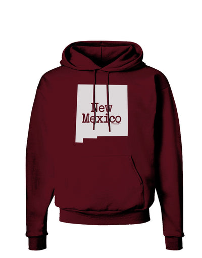 New Mexico - United States Shape Dark Hoodie Sweatshirt by TooLoud-Hoodie-TooLoud-Maroon-Small-Davson Sales