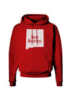 New Mexico - United States Shape Dark Hoodie Sweatshirt by TooLoud-Hoodie-TooLoud-Red-Small-Davson Sales