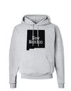 New Mexico - United States Shape Hoodie Sweatshirt by TooLoud-Hoodie-TooLoud-AshGray-Small-Davson Sales