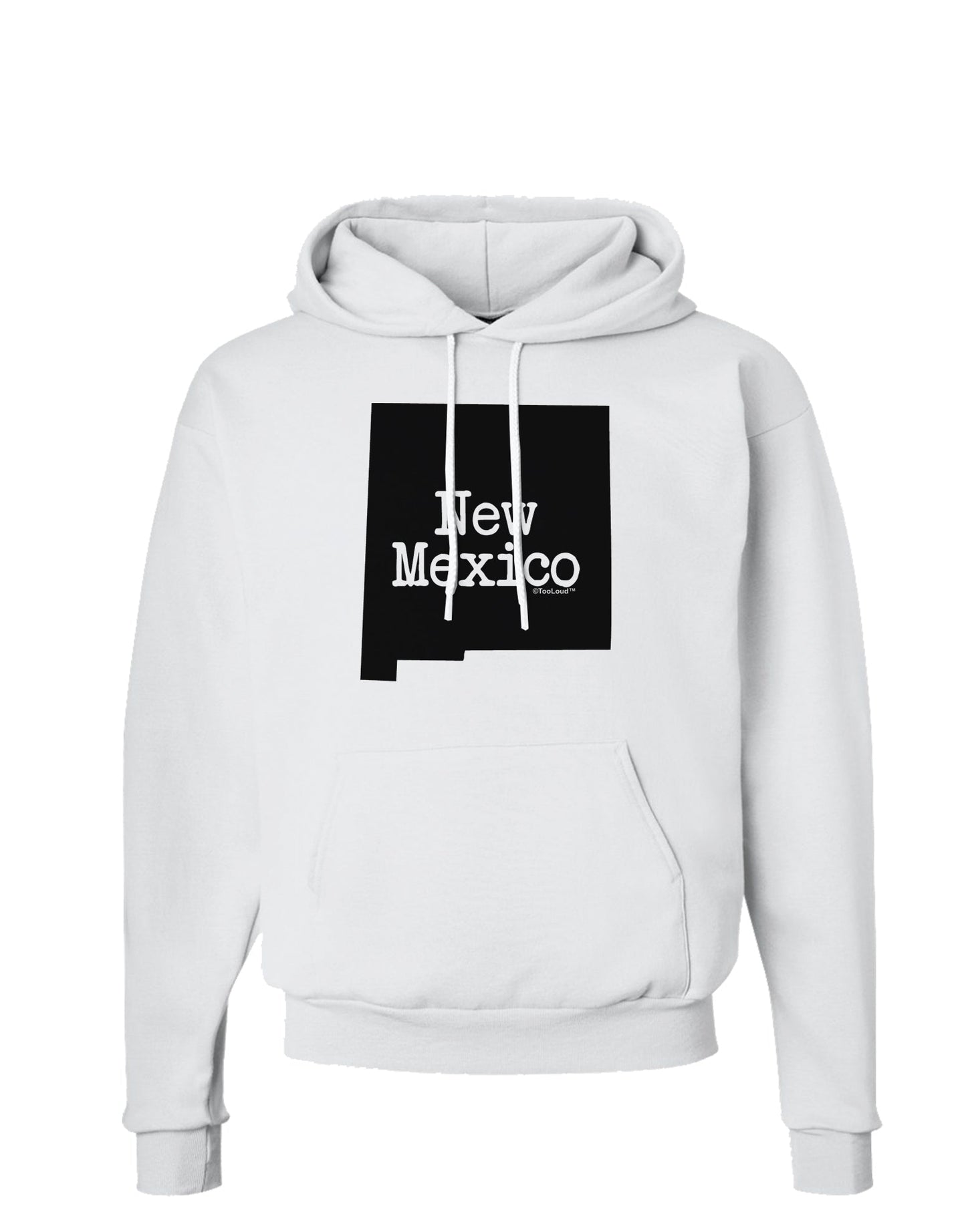 New Mexico - United States Shape Hoodie Sweatshirt by TooLoud-Hoodie-TooLoud-White-Small-Davson Sales