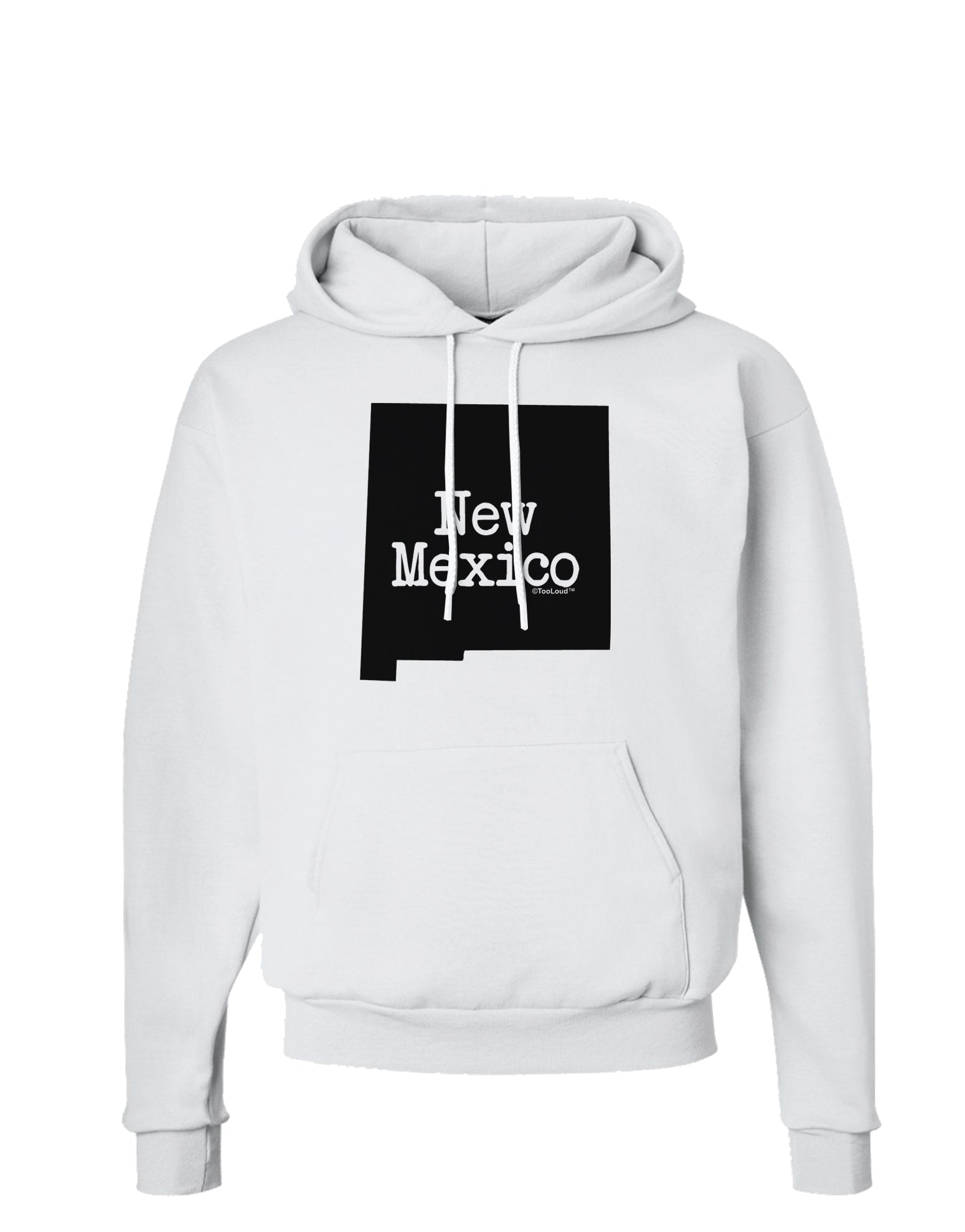 New Mexico - United States Shape Hoodie Sweatshirt by TooLoud-Hoodie-TooLoud-White-Small-Davson Sales