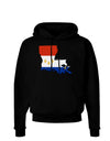 New Orleans Louisiana Flag Dark Hoodie Sweatshirt-Hoodie-TooLoud-Black-Small-Davson Sales