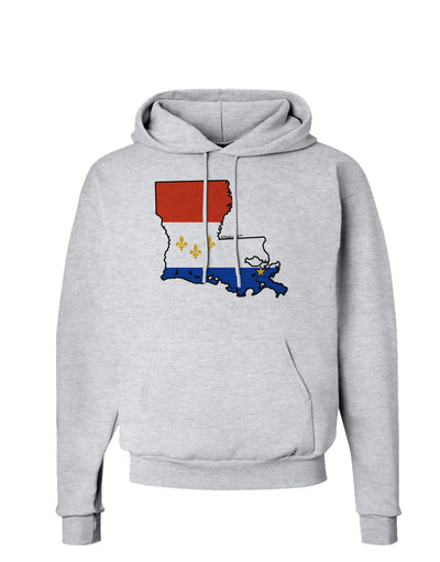 New Orleans Louisiana Flag Hoodie Sweatshirt-Hoodie-TooLoud-AshGray-Small-Davson Sales