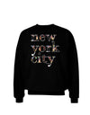 New York City - City Lights Adult Dark Sweatshirt by TooLoud-Sweatshirts-TooLoud-Black-Small-Davson Sales