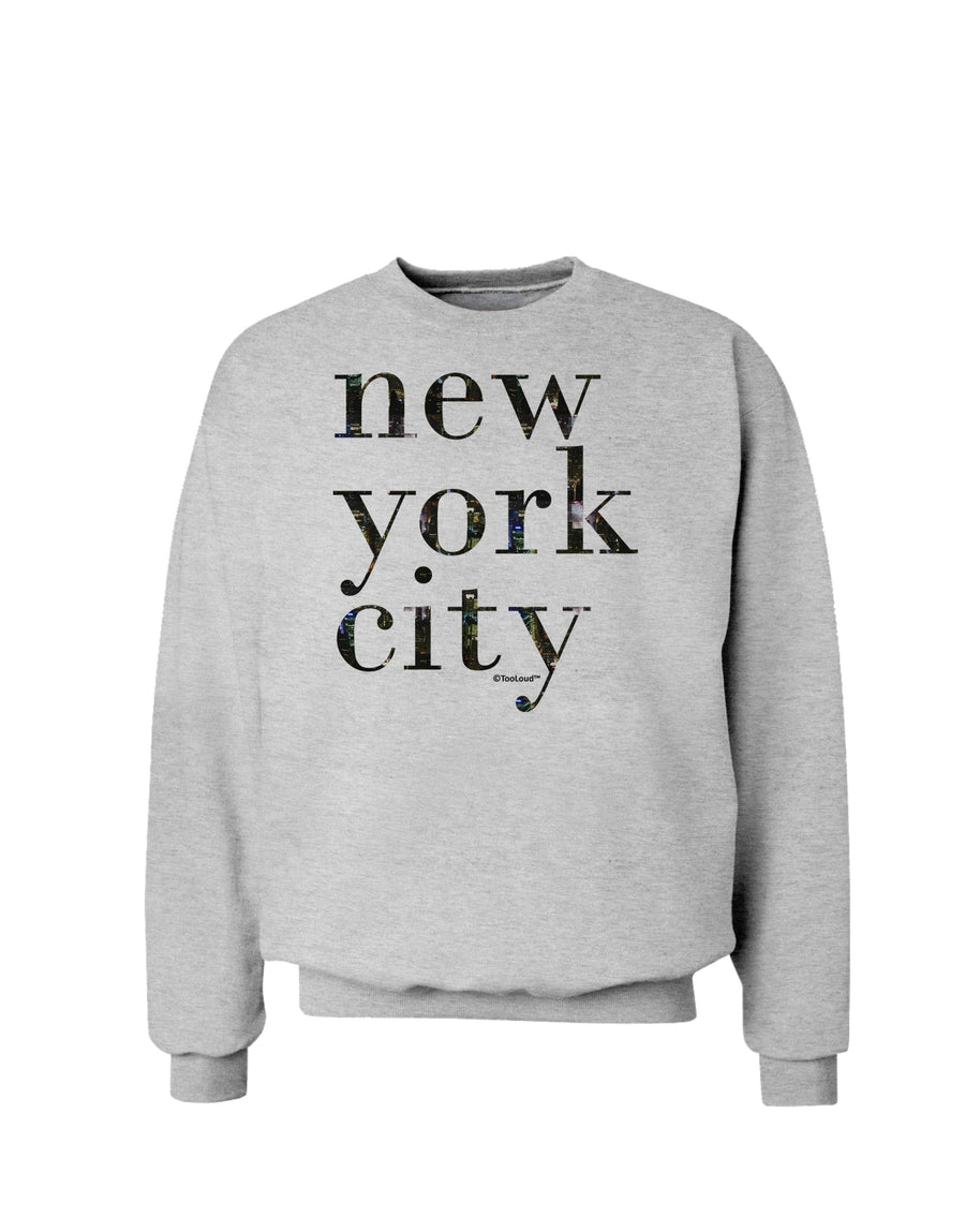 New York City - City Lights Sweatshirt by TooLoud-Sweatshirts-TooLoud-White-Small-Davson Sales