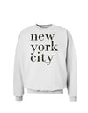 New York City - City Lights Sweatshirt by TooLoud-Sweatshirts-TooLoud-White-Small-Davson Sales