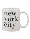 New York City's Captivating City Lights - Exquisite 11 OZ Coffee Mug by TooLoud-TooLoud-White-Davson Sales