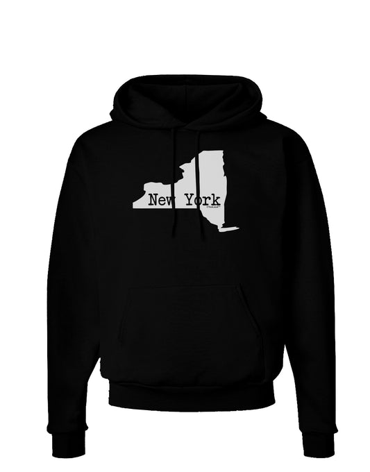New York - United States Shape Dark Hoodie Sweatshirt by TooLoud-Hoodie-TooLoud-Black-Small-Davson Sales
