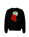 Nice Stocking Cute Christmas Adult Dark Sweatshirt-Sweatshirt-TooLoud-Black-Small-Davson Sales