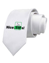 Nice Tifs Printed White Necktie