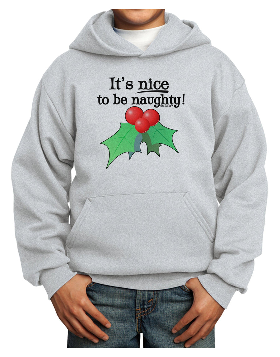 Nice to be Naughty Youth Hoodie Pullover Sweatshirt-Youth Hoodie-TooLoud-White-XS-Davson Sales