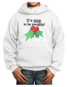 Nice to be Naughty Youth Hoodie Pullover Sweatshirt-Youth Hoodie-TooLoud-White-XS-Davson Sales