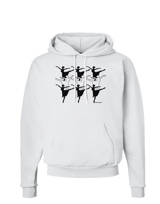Nine Ladies Dancing Hoodie Sweatshirt-Hoodie-TooLoud-White-Small-Davson Sales