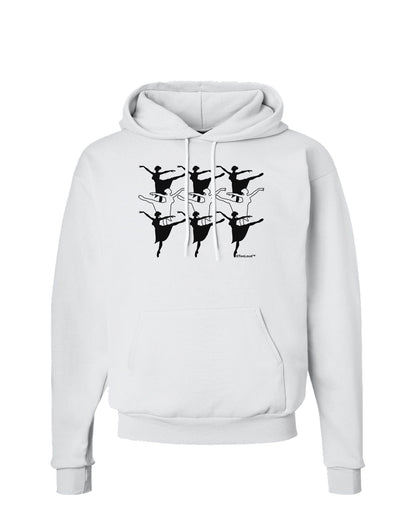 Nine Ladies Dancing Hoodie Sweatshirt-Hoodie-TooLoud-White-Small-Davson Sales