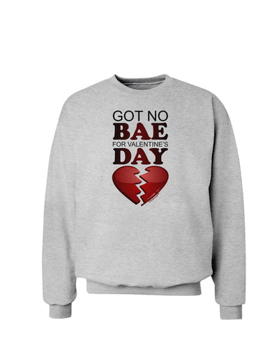 No Bae For Valentine's Day Sweatshirt-Sweatshirts-TooLoud-AshGray-Small-Davson Sales