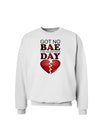 No Bae For Valentine's Day Sweatshirt-Sweatshirts-TooLoud-White-Small-Davson Sales