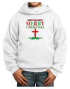 No Happy Holidays&#44; Merry Christmas Youth Hoodie Pullover Sweatshirt-Youth Hoodie-TooLoud-White-XS-Davson Sales