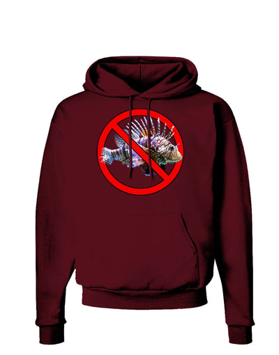 No Lionfish Dark Hoodie Sweatshirt-Hoodie-TooLoud-Maroon-Small-Davson Sales