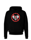 No Love Symbol Dark Hoodie Sweatshirt-Hoodie-TooLoud-Black-Small-Davson Sales