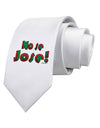 No Se Jose Printed White Necktie