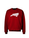 North Carolina - United States Shape Adult Dark Sweatshirt by TooLoud-Sweatshirts-TooLoud-Deep-Red-Small-Davson Sales