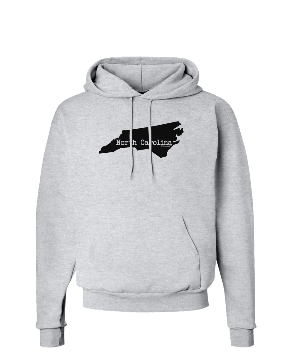 North Carolina - United States Shape Hoodie Sweatshirt by TooLoud-Hoodie-TooLoud-White-Small-Davson Sales